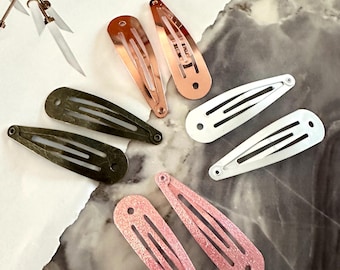 10 pcs,Rose gold snap clips,snap clips,snap clip,big snap clip,baby snaps clips,metal snap clips,painted snap clips,metal snap clips