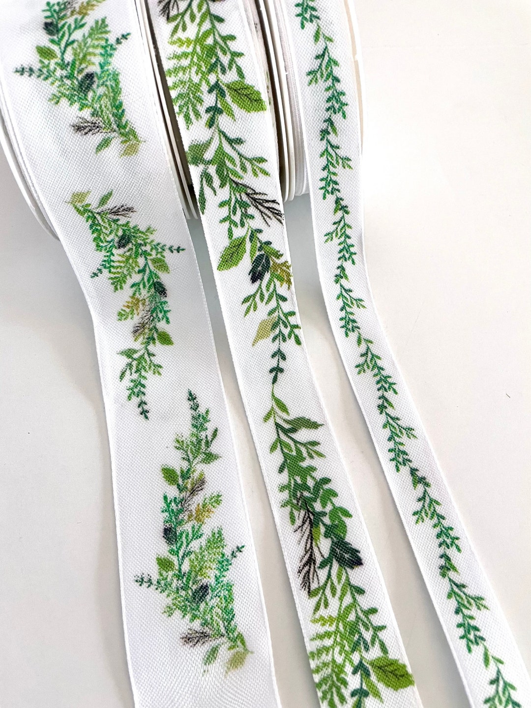 Leaf Pattern Ribbon 2-11 Yds,leaves Ribbon, Decorative Ribbon,fabric Ribbon,leaves Printed ...