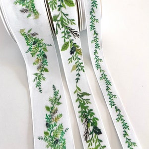 Leaf Ribbon 16 Yd Fabric Ribbons Roll Green Leaf Ribbon 1 Width Artificial  Olive Leaf Trim Ribbon or Gift Wrapping Craft DIY - AliExpress