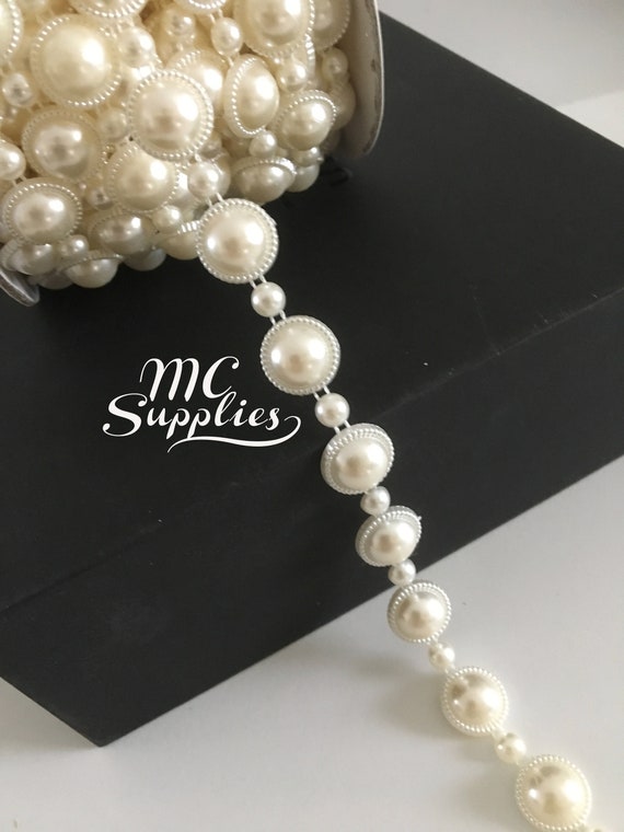 Ivory Pearl Trimpearl Stringivory Trimdecorative Etsy