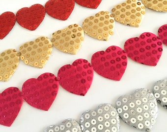 Adhesive hearts,hearts trim,scrapbooking trim,card making trim,embellish ribbon,craft ribbon,fabric trim,sewing trim,ribbon by the yard,144