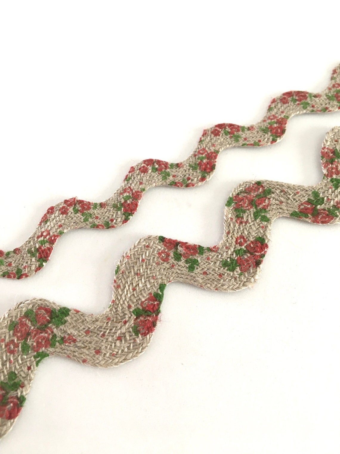 Decorative Ric Rac Ribbon Linen Ric Rac Ribbon,ric Rac Trim,craft Ribbon,linen Ribbon,ribbon for ...