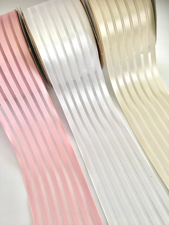 Pink Blush Ribbon,white Ribbon,ivory Ribbon,ribbon for Bows,craft