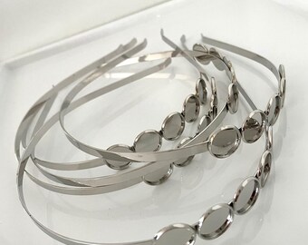 Metal headbands,silver headband,blank headband with ,women headband,toddler headband,headbands for girls,wedding headband.