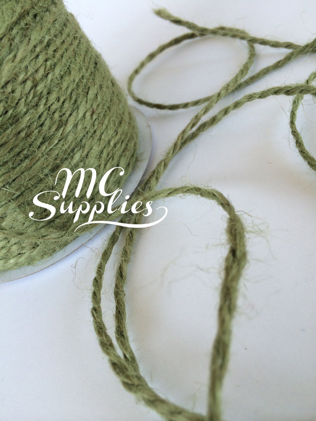 Green Twine for Tags Jute String Colored Twine for Wrapping Craft Twine  Hemp Twine 2mm 100 YDS 