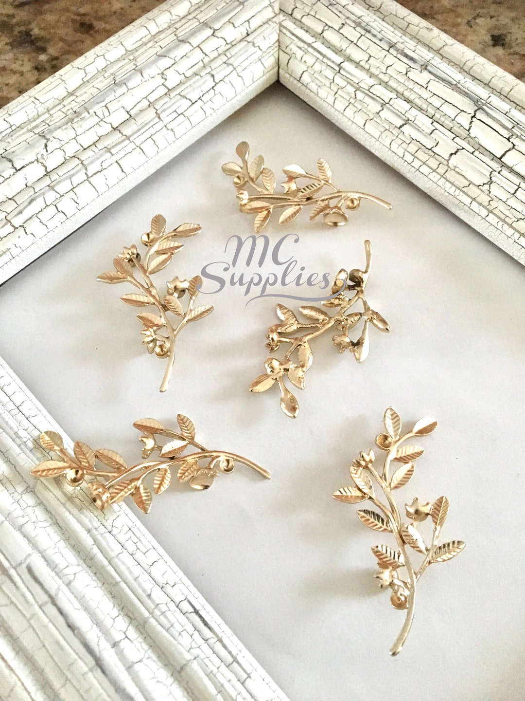 5 Pcs,gold Leaves,metal Leaves,blank Metal Leaves,metal Findings