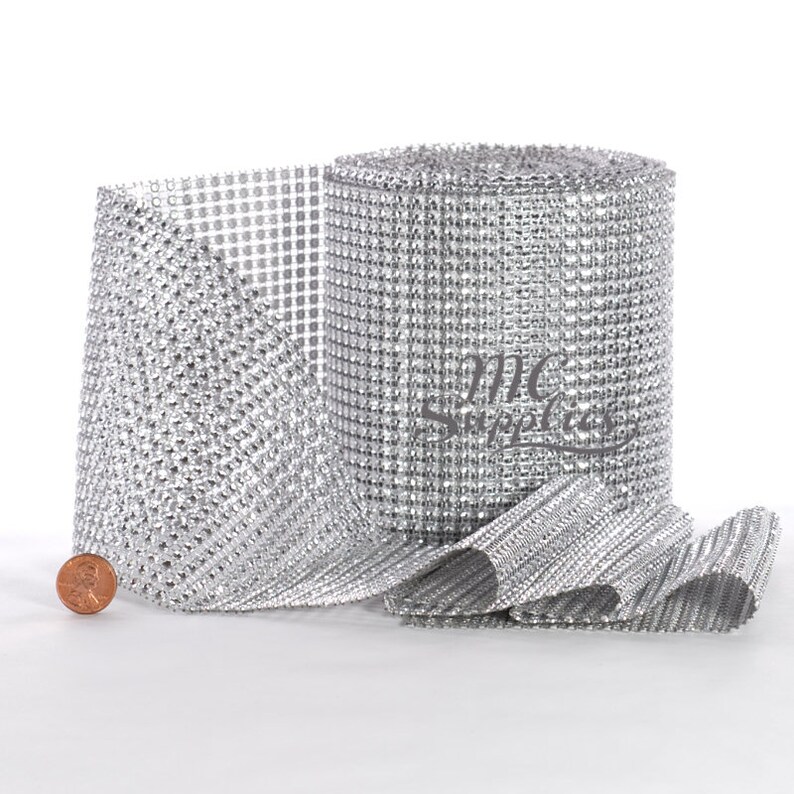 Diamond Mesh Ribbon,jewel Ribbon,rhinestone Ribbon,mesh by the Yard ...