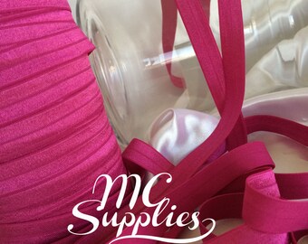 5 yds,Pink elastic,foe elastic,headband supply,elastic for headband,elastic for hair,elastic by the 1 yard,DIY headband,foe elastic,137