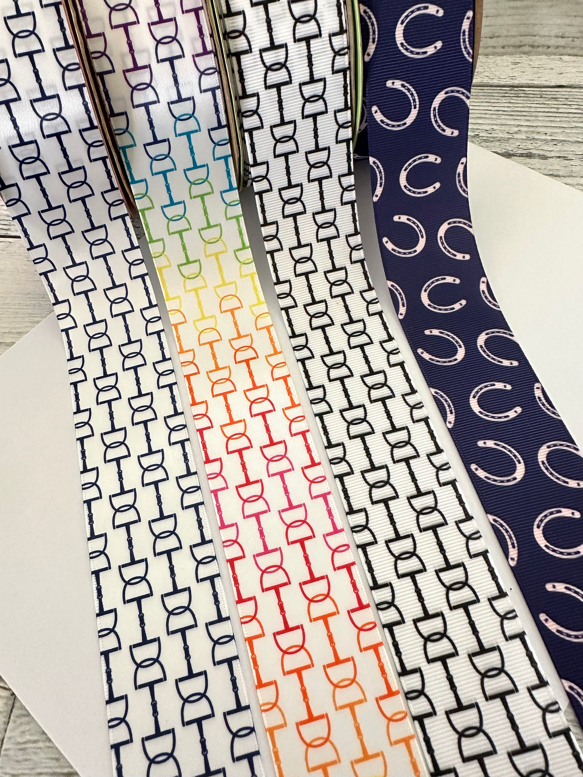 1-10 Yds,horse Shoe Ribbon,bits Ribbon,equestrian Ribbon 1-10 Yds,horse Shoe Ribbon,bits Ribbon,equestrian Ribbon