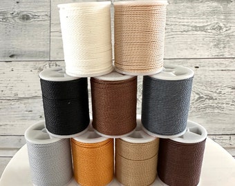9 rolls,Twisted cord,thread cord,macrame cord,waxed cord,decorative cord,wrapped cord,metallic cord,white cord,gold cord,synthetic cord.