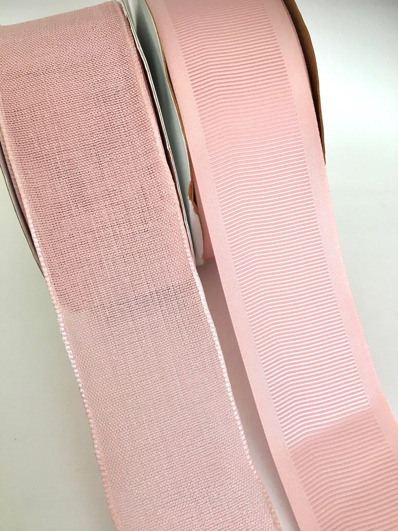 Pink Blush Ribbonpink Ribbonfabric Ribbonribbon for Etsy