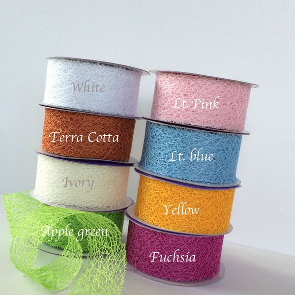 Mesh ribbon,net ribbon,craft ribbon,ribbon for bows,embellish ribbon,scrapbooking ribbon,crafting ribbon,sewing ribbon,pink ribbon.