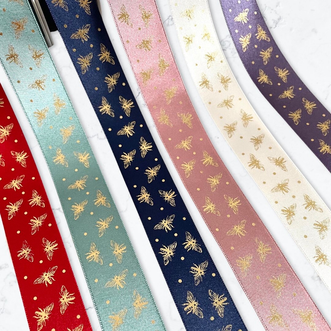 1-21 Yds,bee Ribbon,bug Ribbon,holiday Ribbon,craft Ribbon,embellish ...