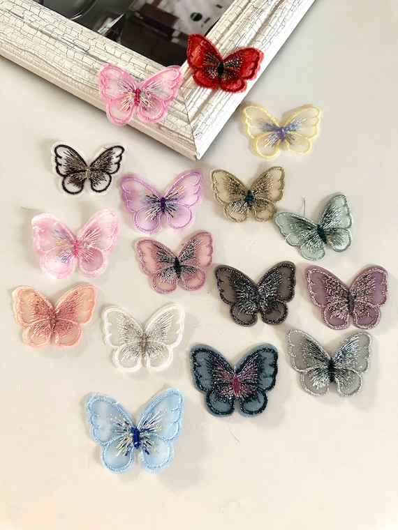 10 Pcs butterfly Applique embroidered Butterfly butterfly Trim craft Lace lace for Crafts sewing Lace lace Trim sewing Trim lace Ribbon Etsy UK