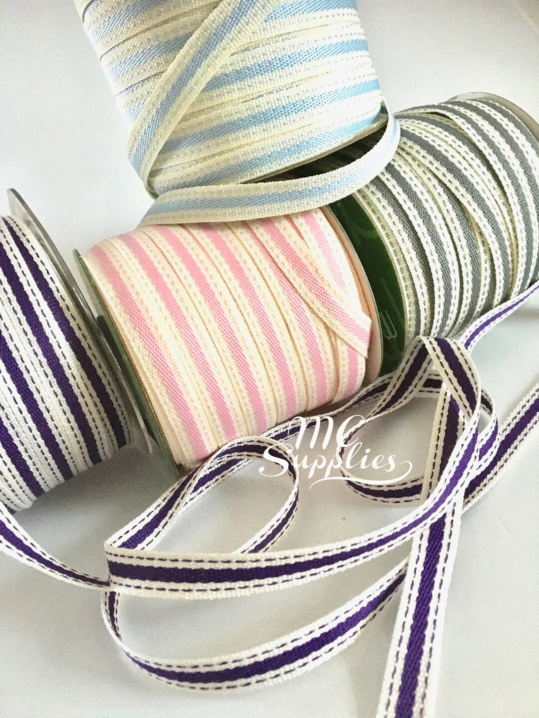String Ribbon Wool 2 Yds,striped Ribbon,wool Ribbon,fabric Ribbon,ribbon for Crafts,sewing ...