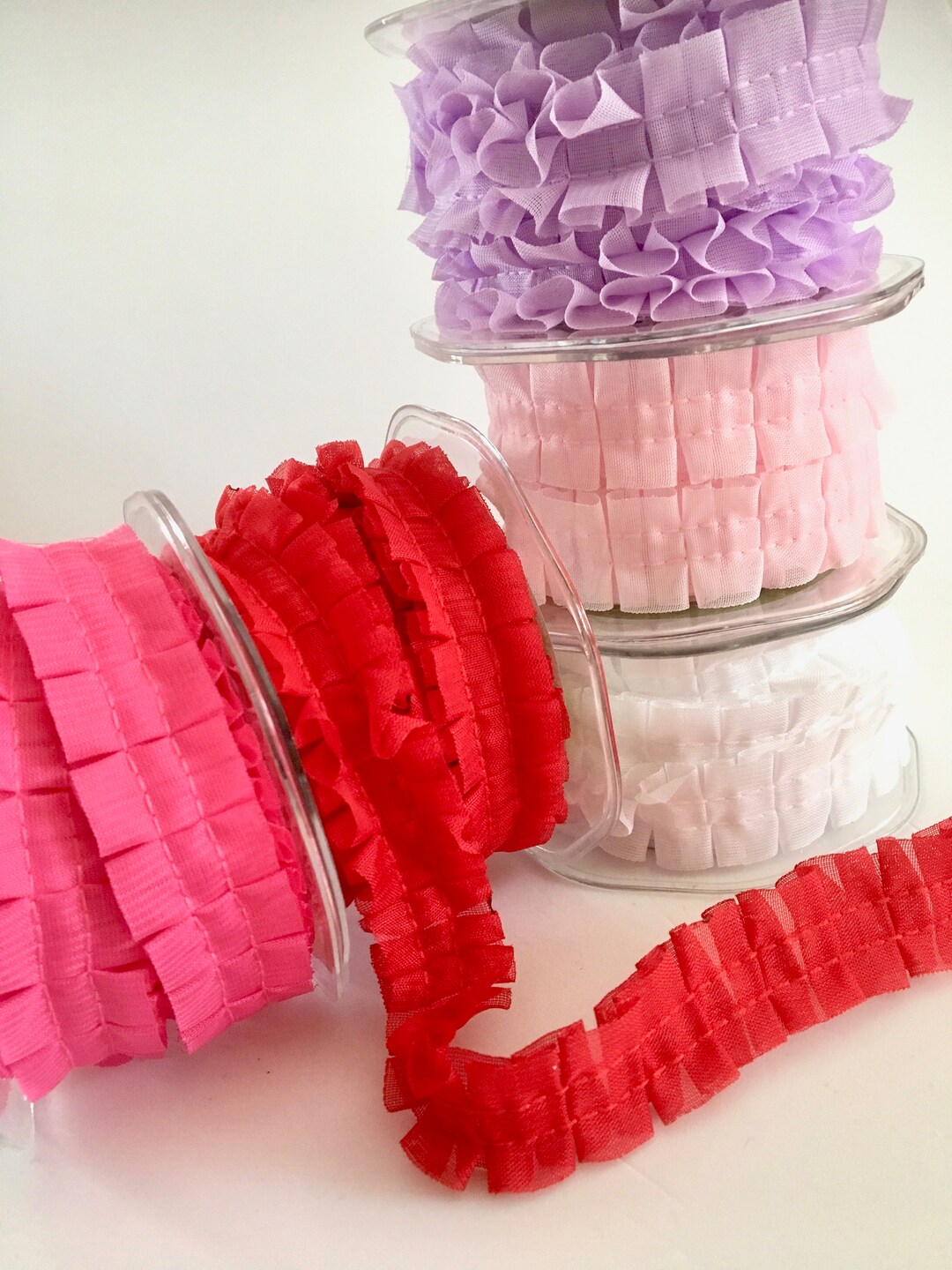 15 Yds,pleated Ribbon,ruffle Ribbons,sheer Ribbon,craft Ribbon,ribbon