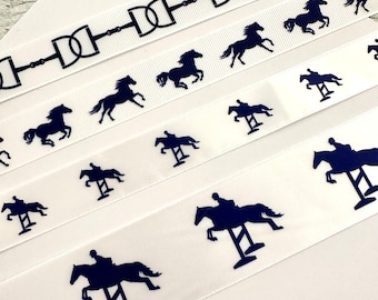 1-10 yds,Horse riding ribbon,Horse ribbon,equestrian ribbon,bits ribbon,show jumping ribbon,snaffle bit ribbon,ribbon by the yard