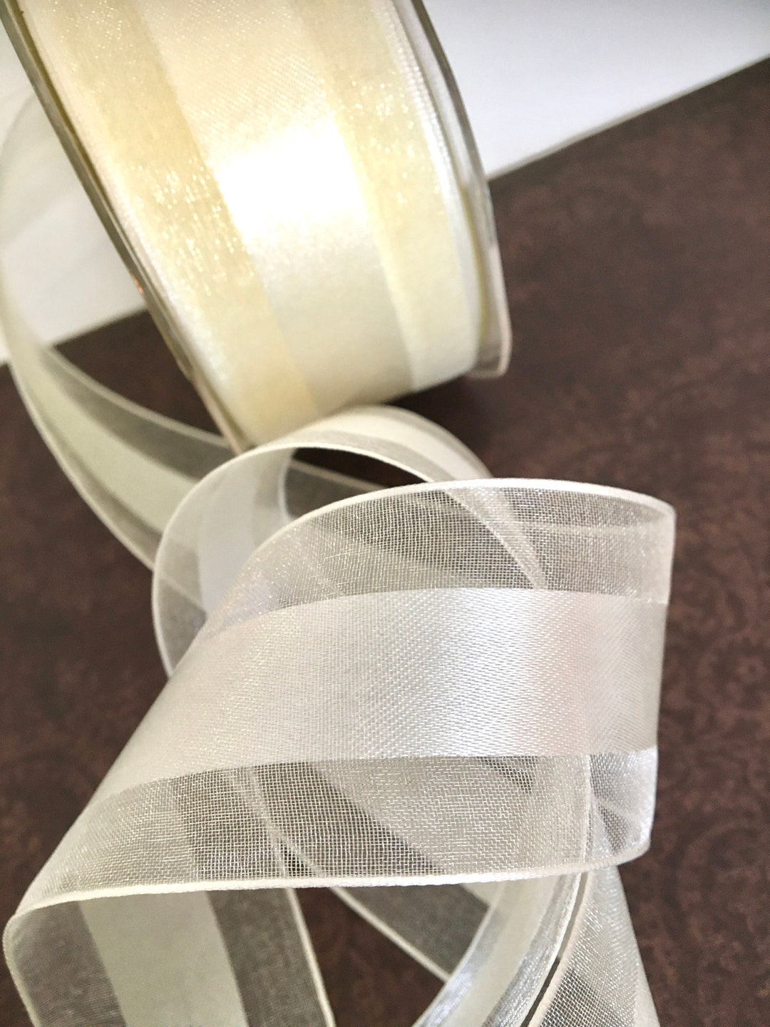 Ivory Ribbon,wedding Ribbon,ivory Ribbon,thanks Ribbon,organza Ribbon ...