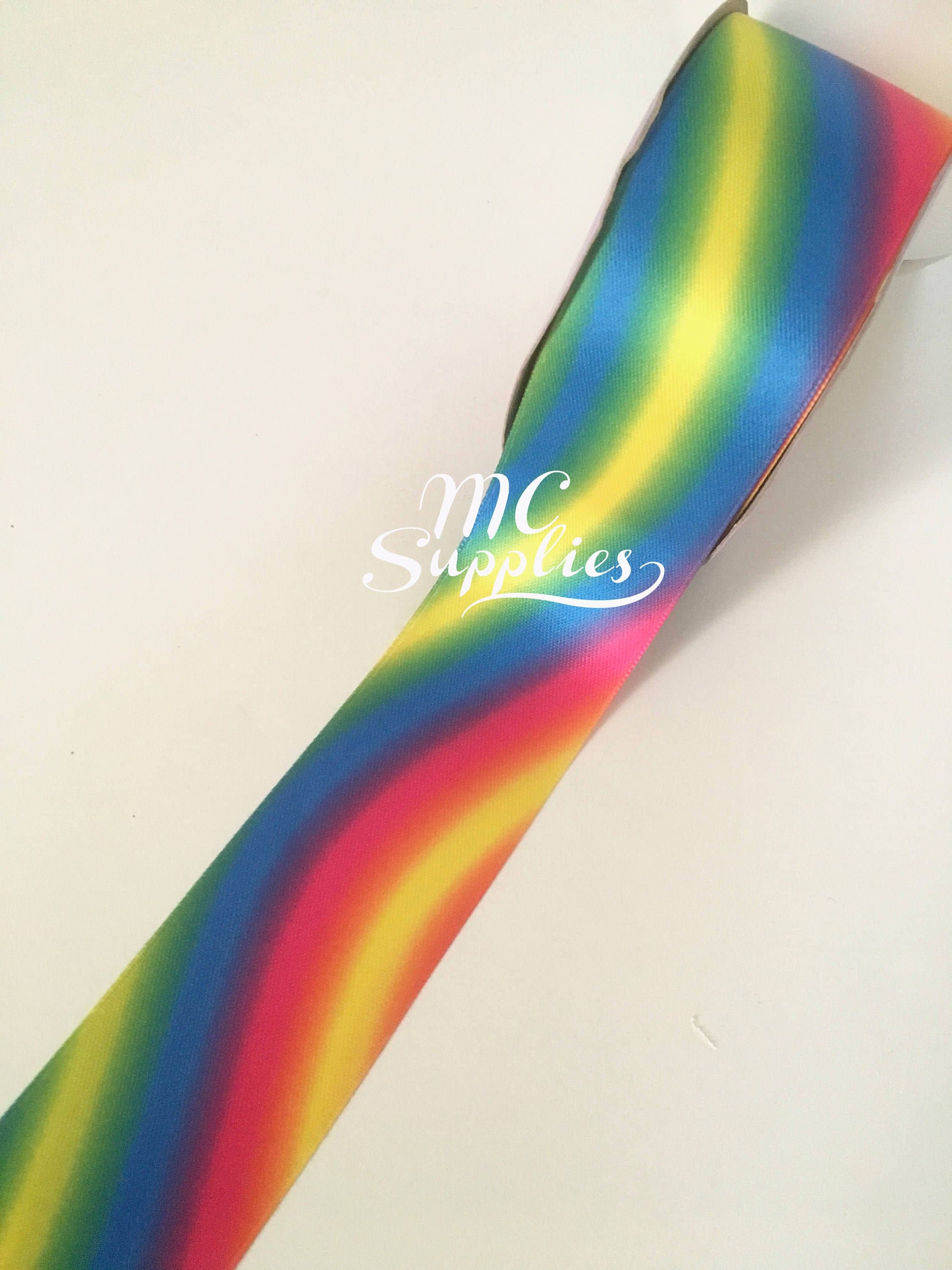 Rainbow Ribbon,satin Ribbon,colorful Ribbon,ombre Ribbon,ribbon by the ...