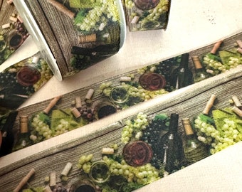 1-10 yds,Grapes ribbon,drink ribbon,wine vines ribbon,fruit ribbon,satin ribbon,scrapbooking ribbon,ribbon for bows,ribbon by the ya