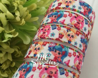 Printed foe,FOE,elastic for headband,doll elastic,foldover,elastic for hair ties,foe elastic,elastic by the yard,fold over elastic,137