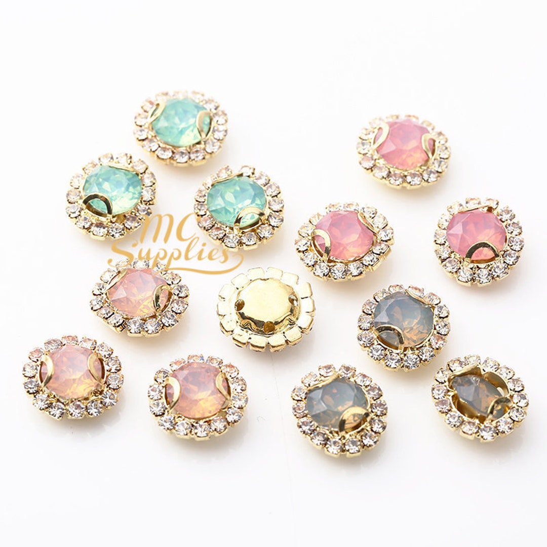 10 Pcs,crystal Rhinestones,small Rhinestones,sew-on Rhinestones,cup ...
