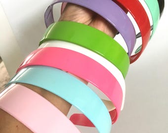 Blank headbands,Plastic headband,toddler headband,women headband,colored headbands,headbands for girls,DIY headband.