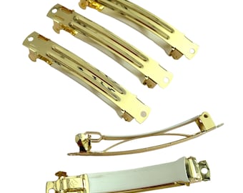 5 pcs,Women barrette,french barrette,metal barrette,french clip,adult hair barrette,metal alligator clip,blank hair clip,hair findings.