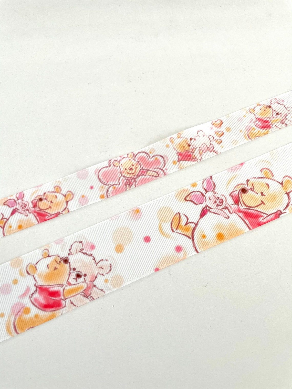 2-50 Yds,bear Ribbon,winnie Ribbon,grosgrain Ribbon,ribbon by the Yard ...