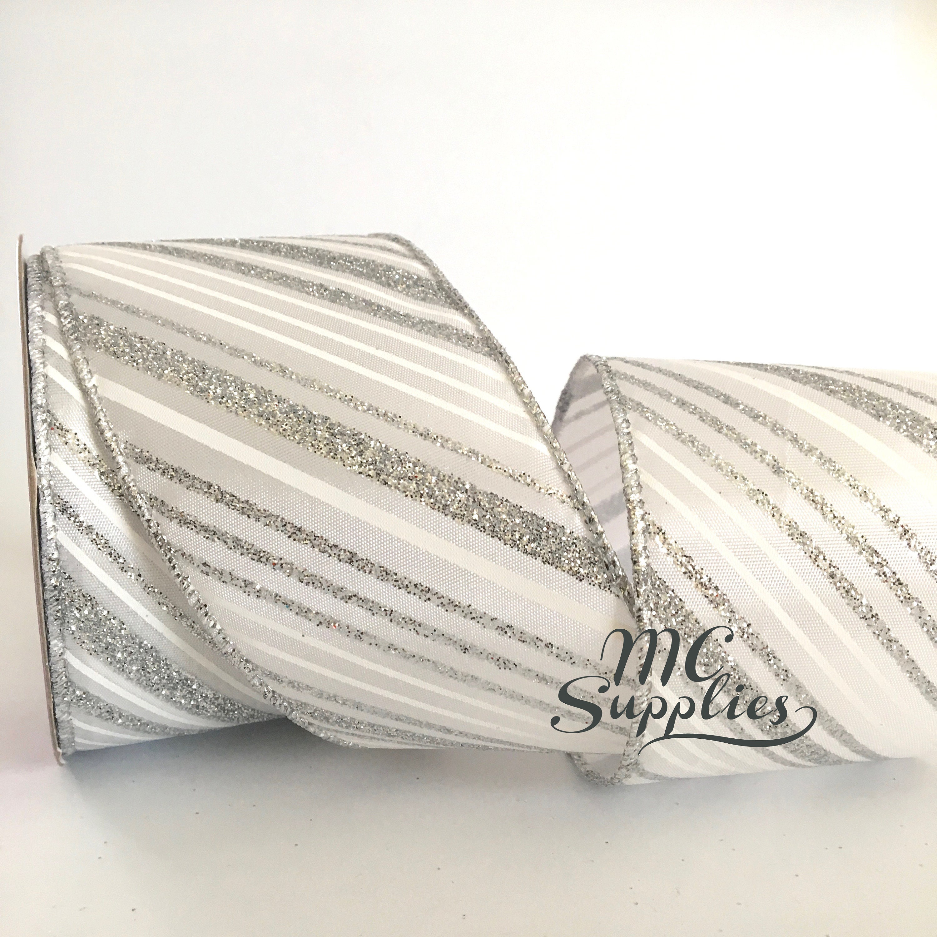 Wedding Ribbon,white Ribbon,white/silver Ribbon,ribbon for Crafts ...