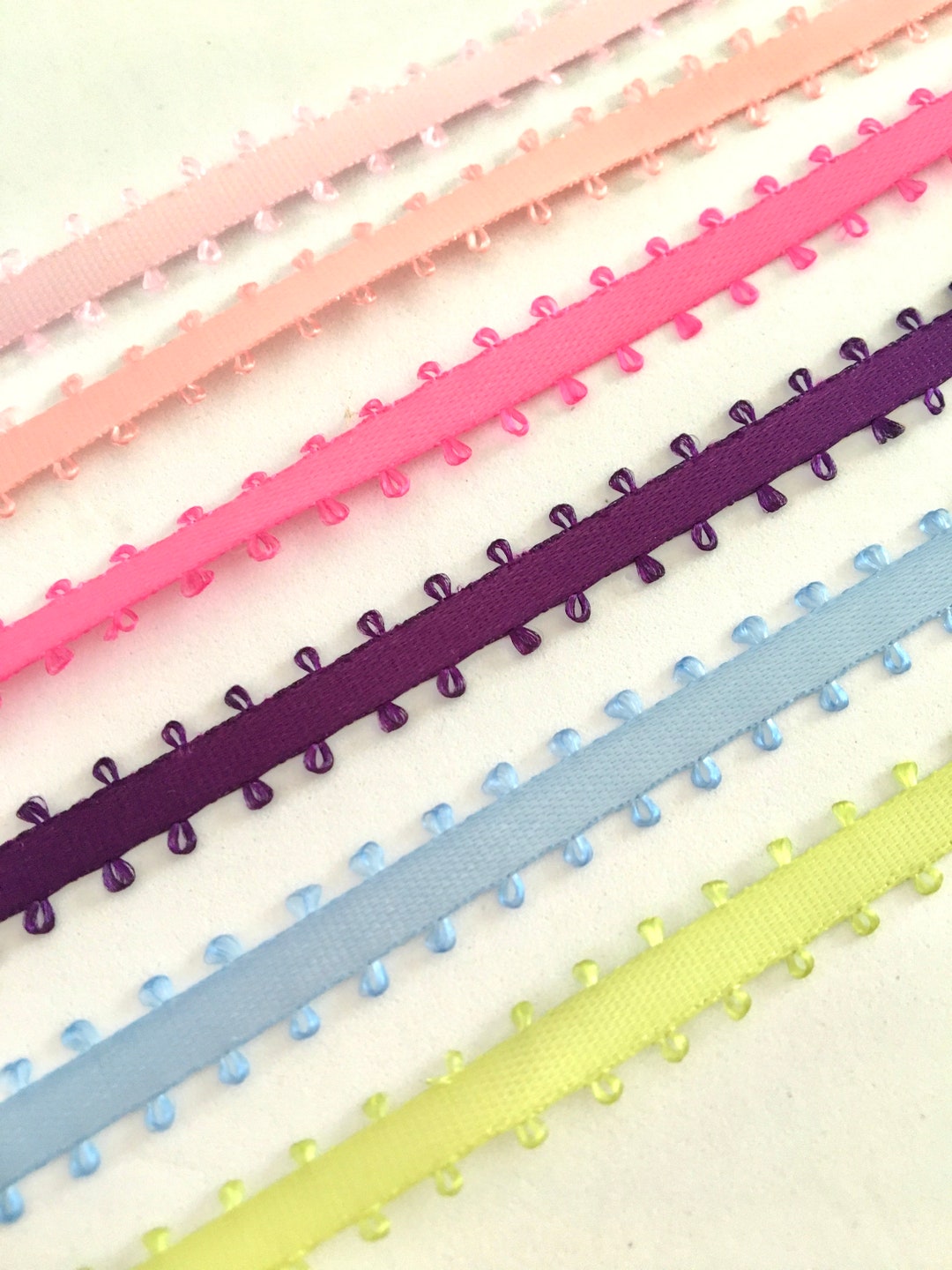 Double-faced Satin Ribbon With Picot Edge – 3/16 Inch Crafting Supply ...