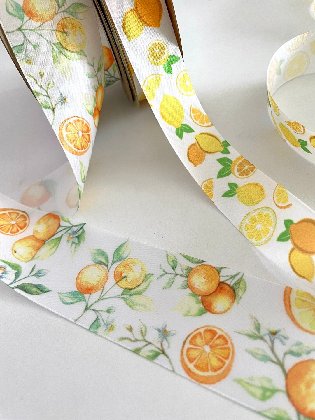 1-10 Yds,lemons Ribbon,oranges Ribbon,tropical Ribbon,fruit Ribbon ...