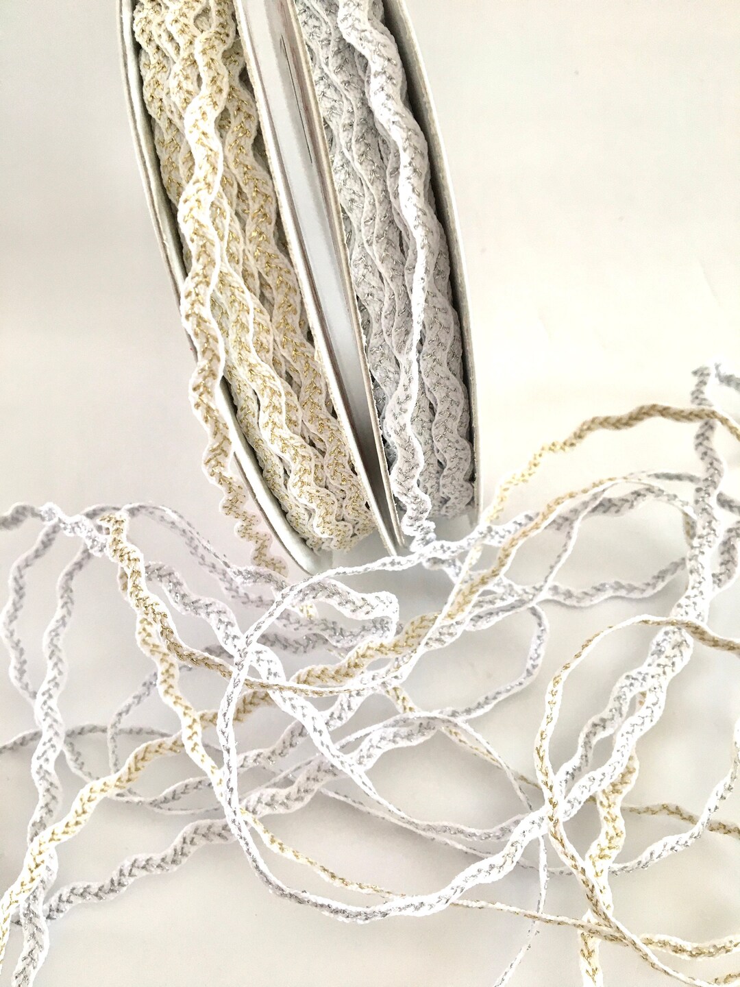 2 Yds,linen Ric Rac Ribbon,ric Rac Trim,craft Ribbon,linen Ribbon,ribbon for Bows,floral Ribbon