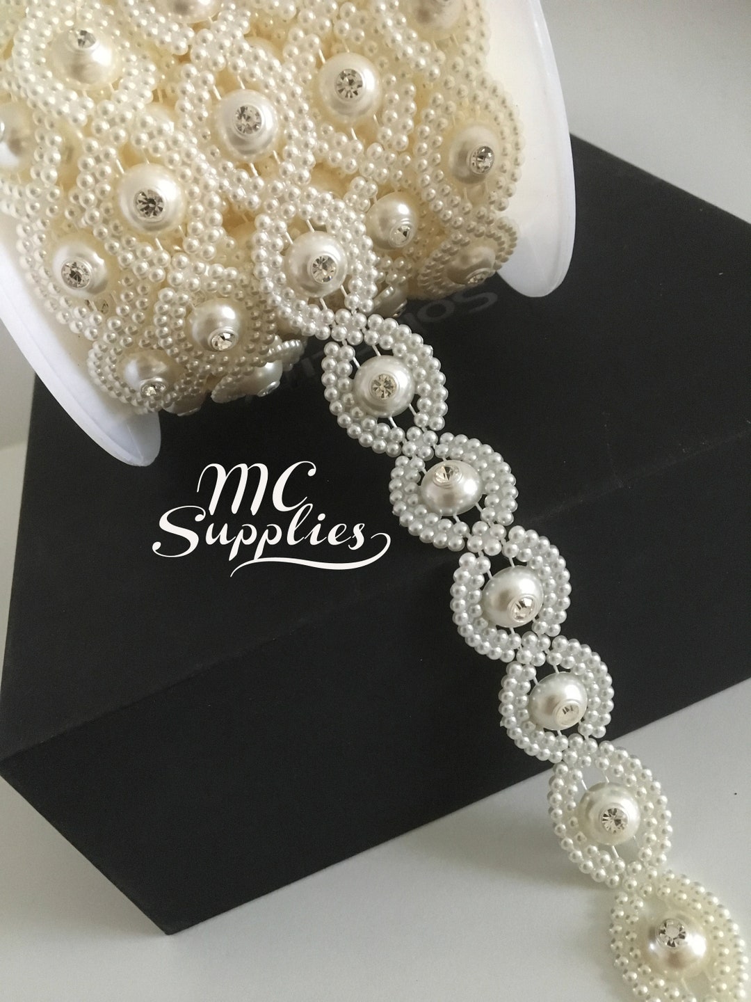 Ivory Pearl Trim,pearl String,ivory Trim,decorative Pearls,pearl Trim ...