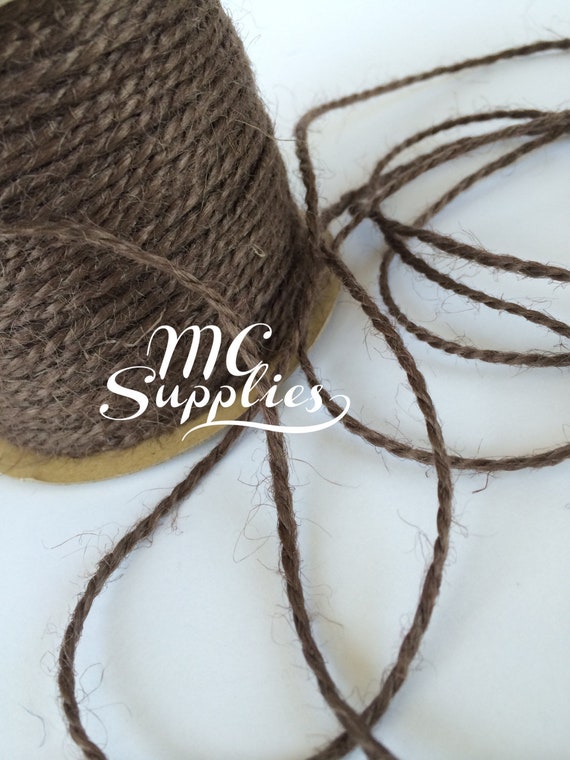 Light brown thread burlap roll D2mm