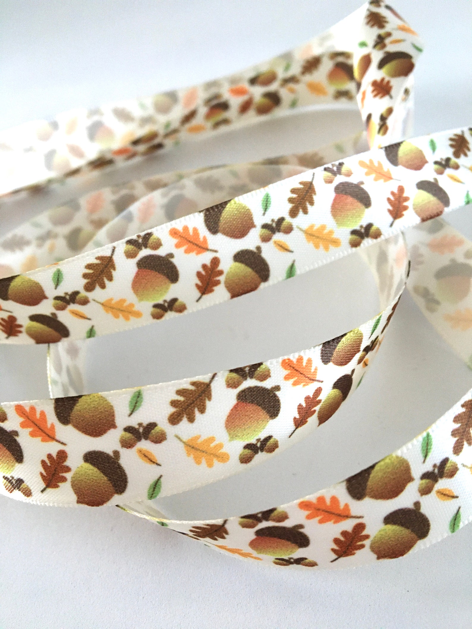 1-10 Yds,acorn Ribbon,thanksgiving Ribbon,pumpkins Ribbon,autumn Ribbon ...