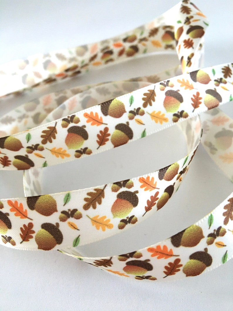 Pumpkin Ribbon Rhinestone 1-10 Yds,acorn Ribbon,thanksgiving Ribbon,pumpkins Ribbon,autumn Ribbon ...