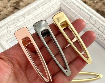 5 pcs,Alligator hair clip,women hair clip,adult hair clip,metal hair pins,alligator hair pin,hair findings,DIY hair supplies,blank hairwear.