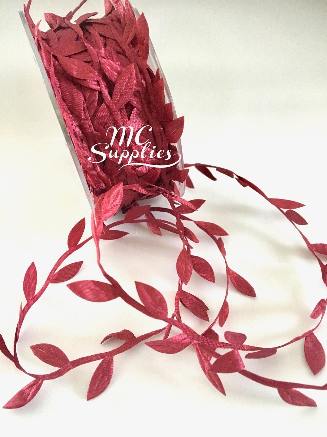 Leaves Ribbon,fabric Leaves,leaves Trim,embellished Leaves,wine Leaves ...