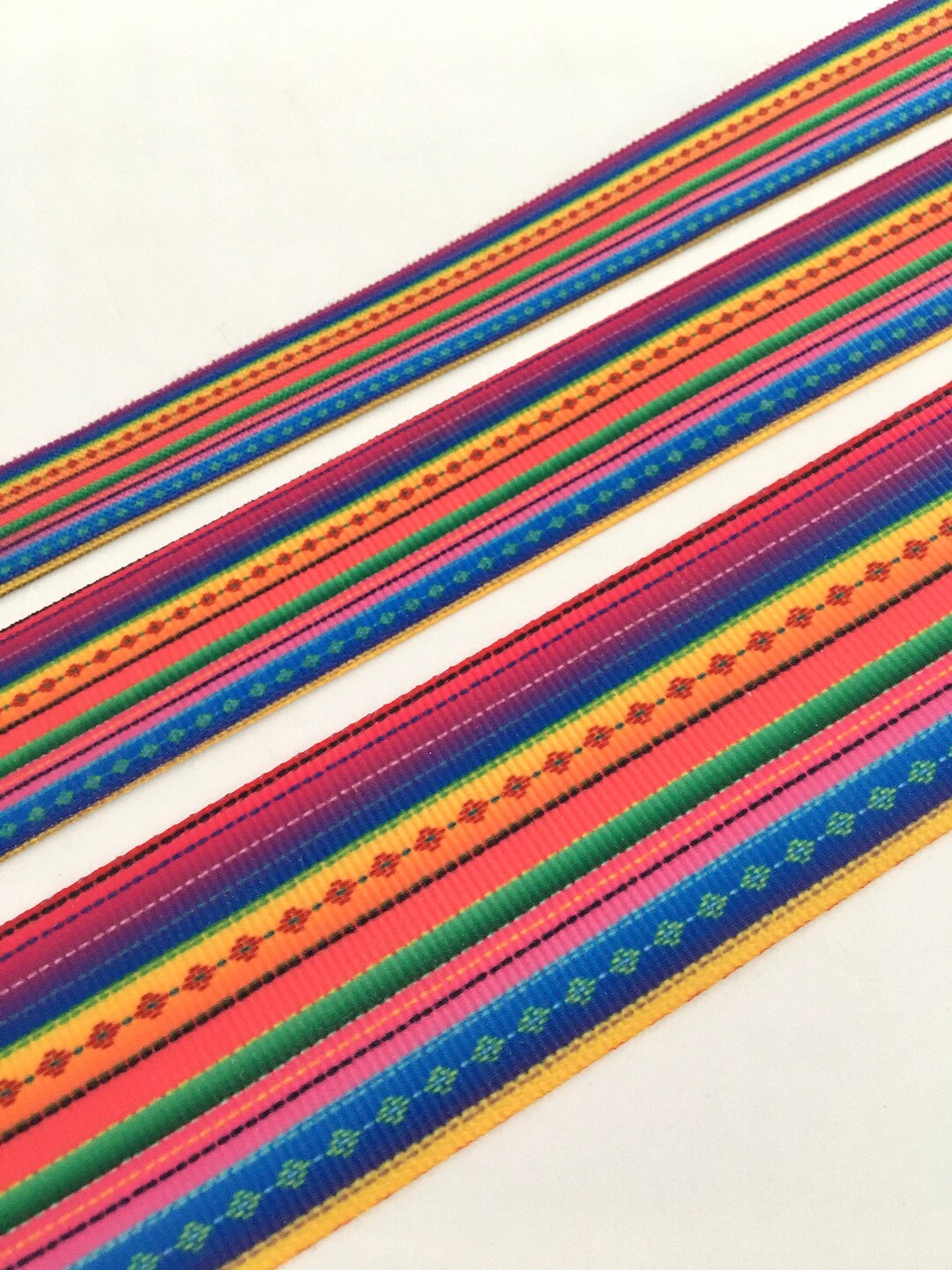 Latin Ribbon 2 Yds,mexican Ribbon,ribbon,colorful Ribbon,striped Ribbon,ribbon for ...