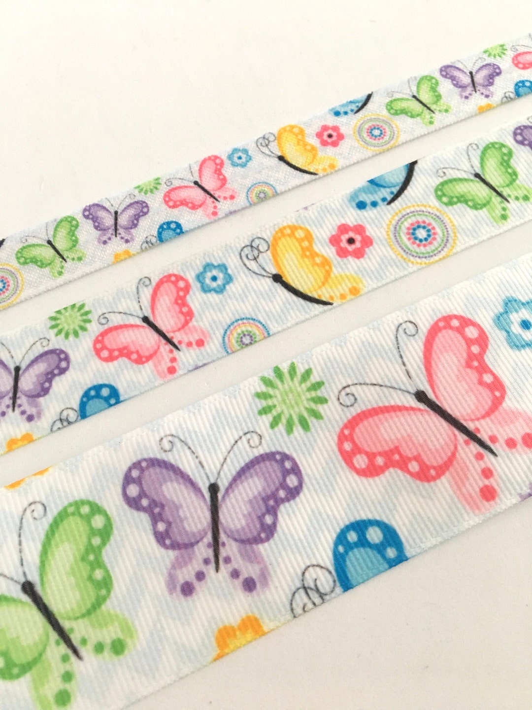 Butterflies Ribbon,grosgrain Ribbon,printed Ribbon,foe Elastic ...