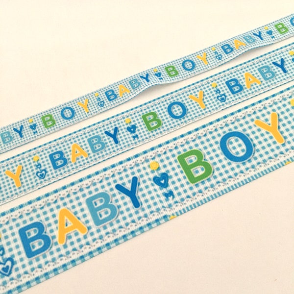 Baby Boy Ribbon Etsy