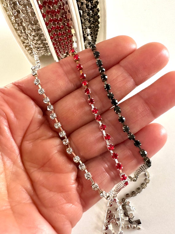【TommassiniJewelry】Crystalハンドチェーン Amazon.com: Moripama 1 Yard Cross-Shape AB Color Symphony