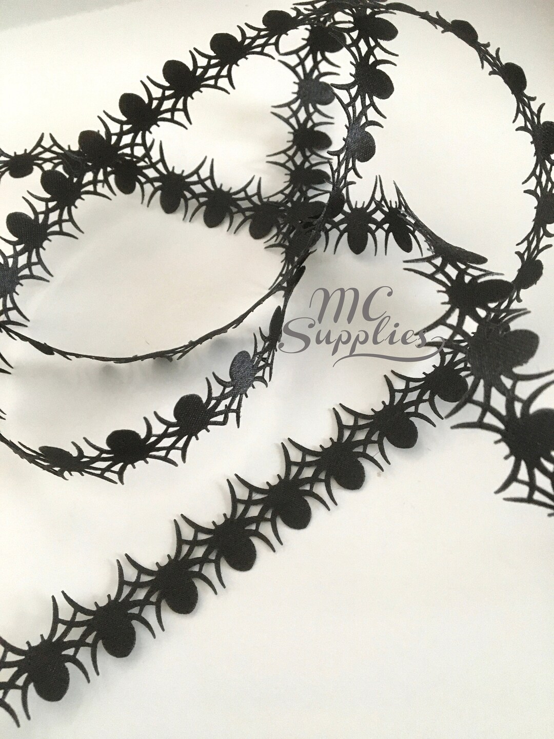 Spider Ribbon 2-25 Yds,spider Ribbon,spider Trim,scrapbooking Trim,decorative Trim ...