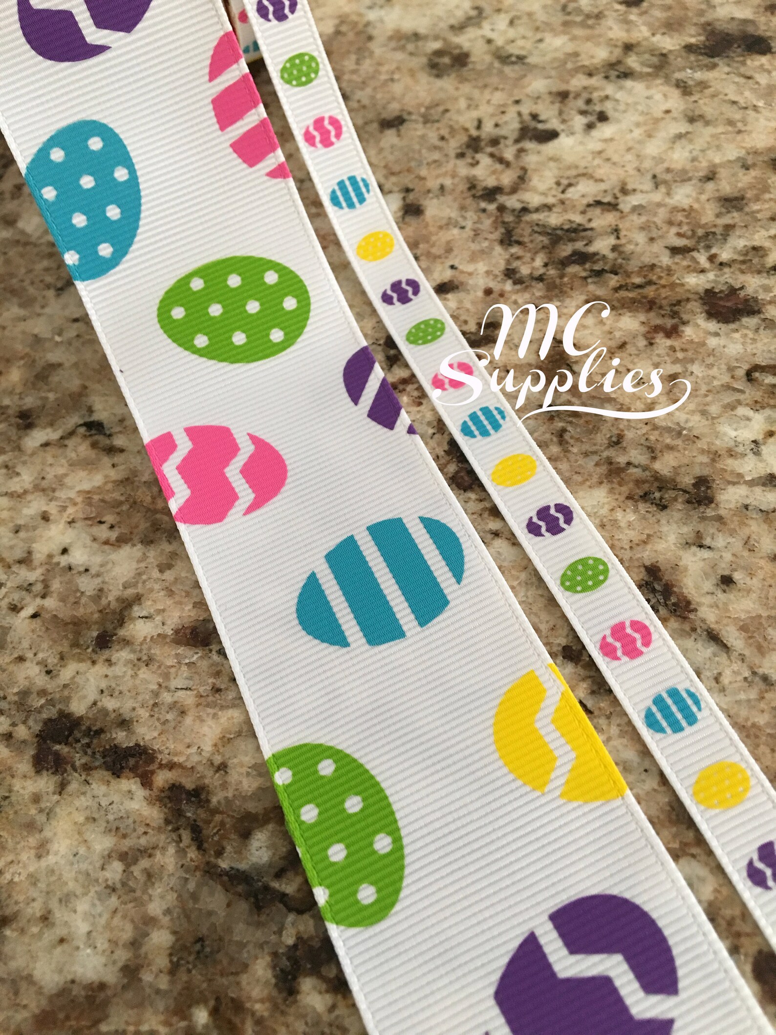 2 Yds,easter Ribbon,fabric Ribbon,eggs Ribbon,embellished Ribbon,craft ...