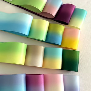 2 à 10 mètres,ruban ombré,ruban bicolore,ruban de satin,ruban bicolore,ruban double face,ruban par mètre,ruban pour travaux manuels,ruban décoratif