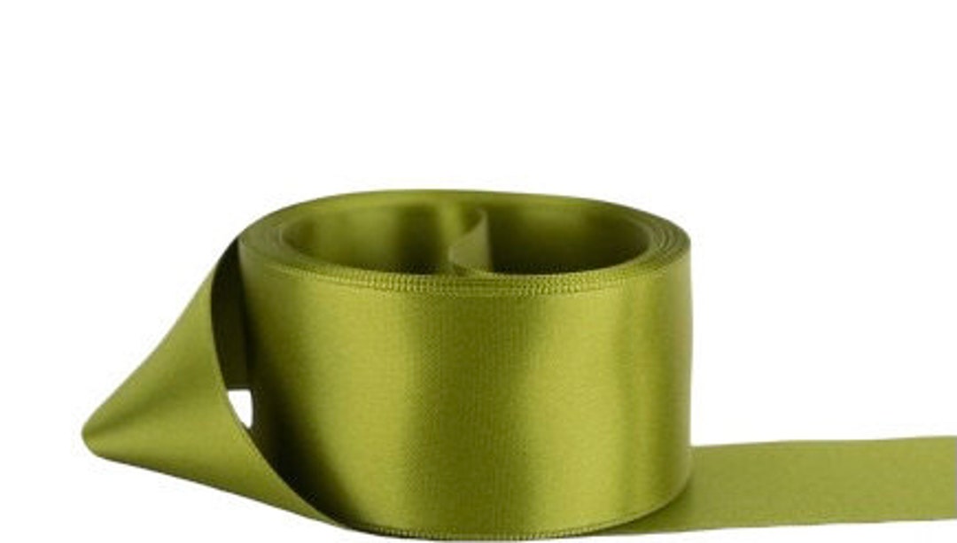 50 Yds,moss Green Ribbon,green Ribbon,satin Ribbon,ribbon for Bow,craft ...