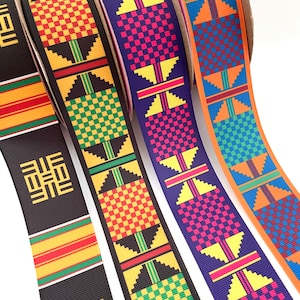 1-10 yds,African ribbon,Ankara ribbon,fabric ribbon,colorful ribbon,decorative ribbon,scrapbooking ribbon,embellished ribbon,crafts ribbon. image 2