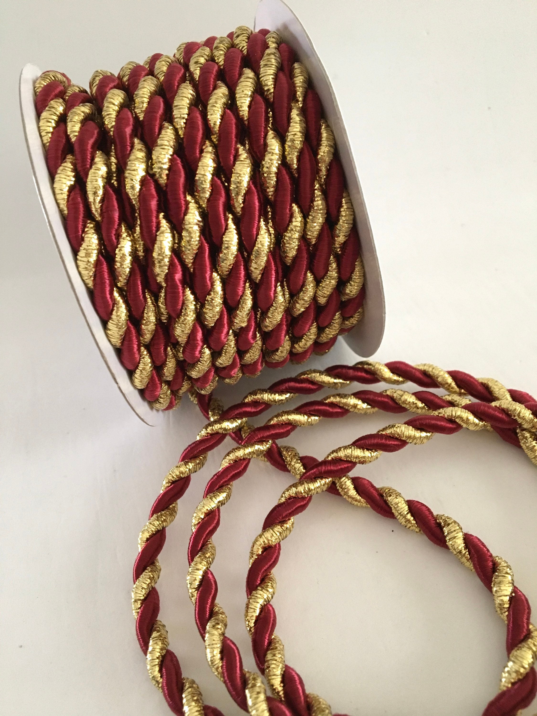 Chrsitmas Rope 10 Yds,christmas Rope,wedding Rope,gift Cord,craft Rope,packaging Rope ...