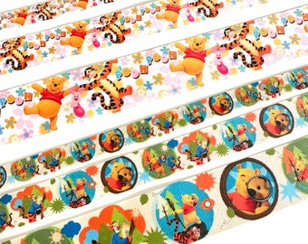0,5-40 m,Winnie-Band,Pooh-Band,FOE elastisch,Feinband,Karikaturband,Ripsband,Band Meterware,Schleifenband,Schleifenband,Schleifenband,60